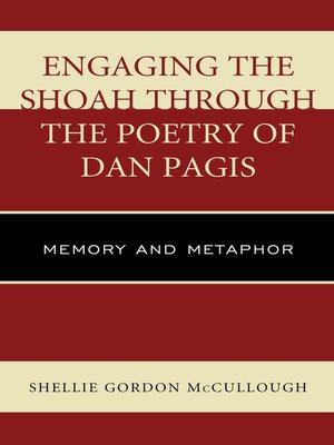 cover image of Engaging the Shoah through the Poetry of Dan Pagis
